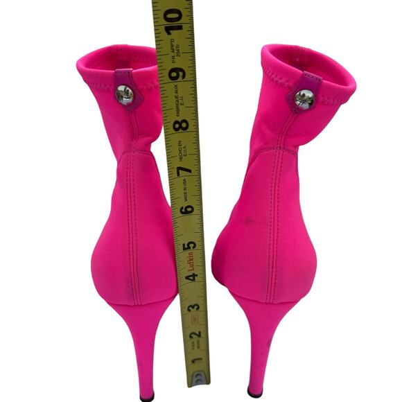 Giuseppe Zanotti Pink Stretch Sock Booties 39 4" Heel - Picture 9 of 15